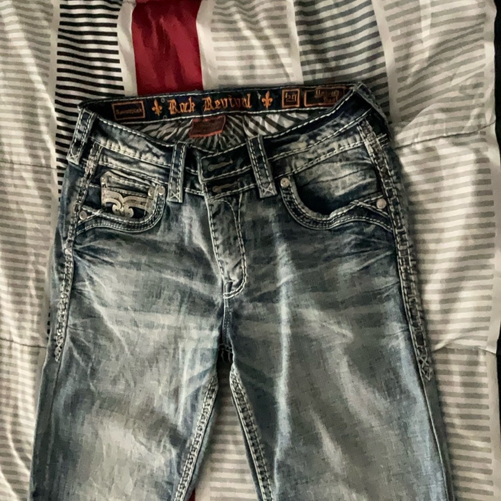 Rock Revival Light Blue Relaxed Men's Jeans